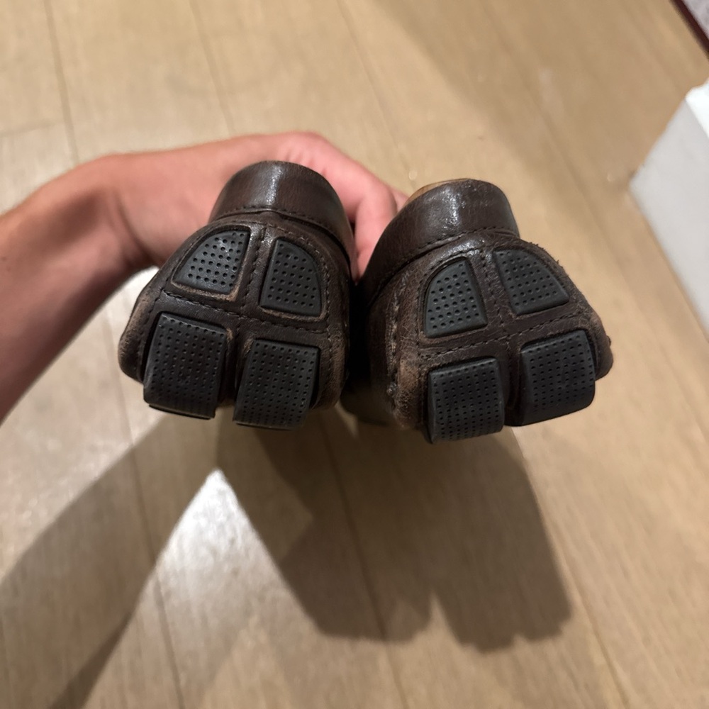 Men's Brown Leather Bit Driving Loafers - Picture 6 of 6